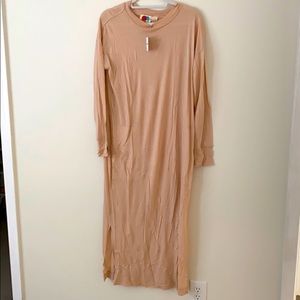 Free People Beach Long Sleeve T Shirt Dress NWT